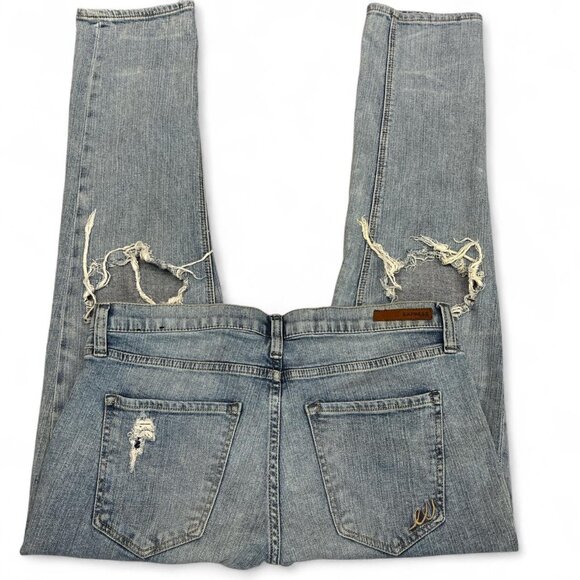 Express Girlfriend Mid‑Rise Straight Leg Jeans | Women’s Size 10 | Casual Street - Picture 2 of 8